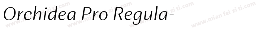 Orchidea Pro Regula字体转换
